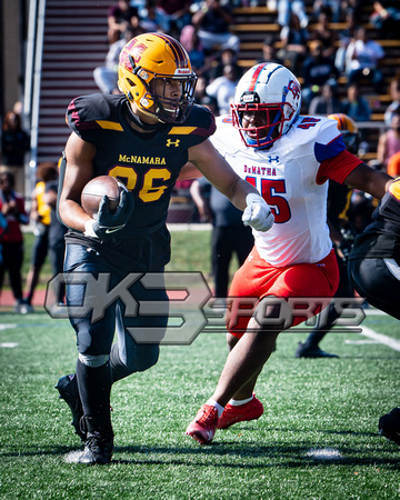 OK3Sports coverage of the high school football game featuring Bishop McNamara Mustangs and the DeMatha Staggs